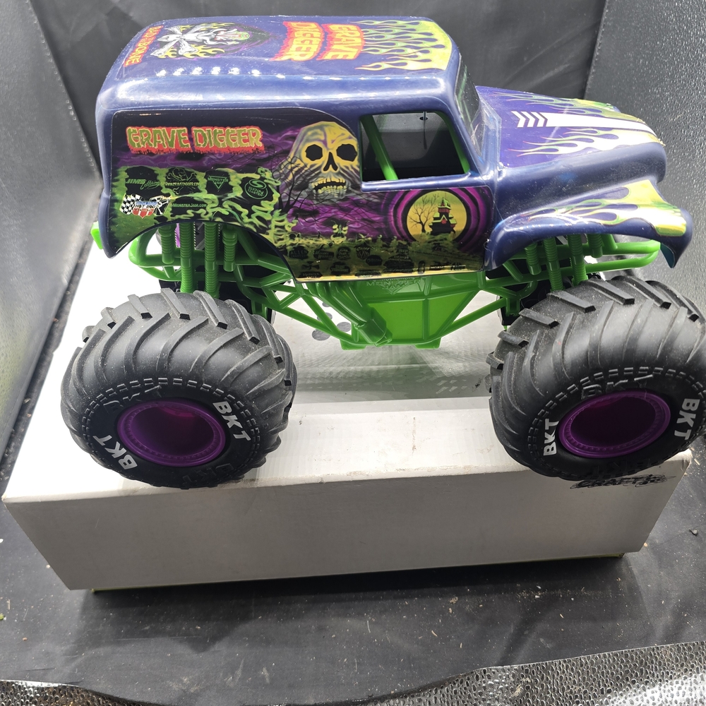 Monster Truck‎ Toy with Green and Purple Accents